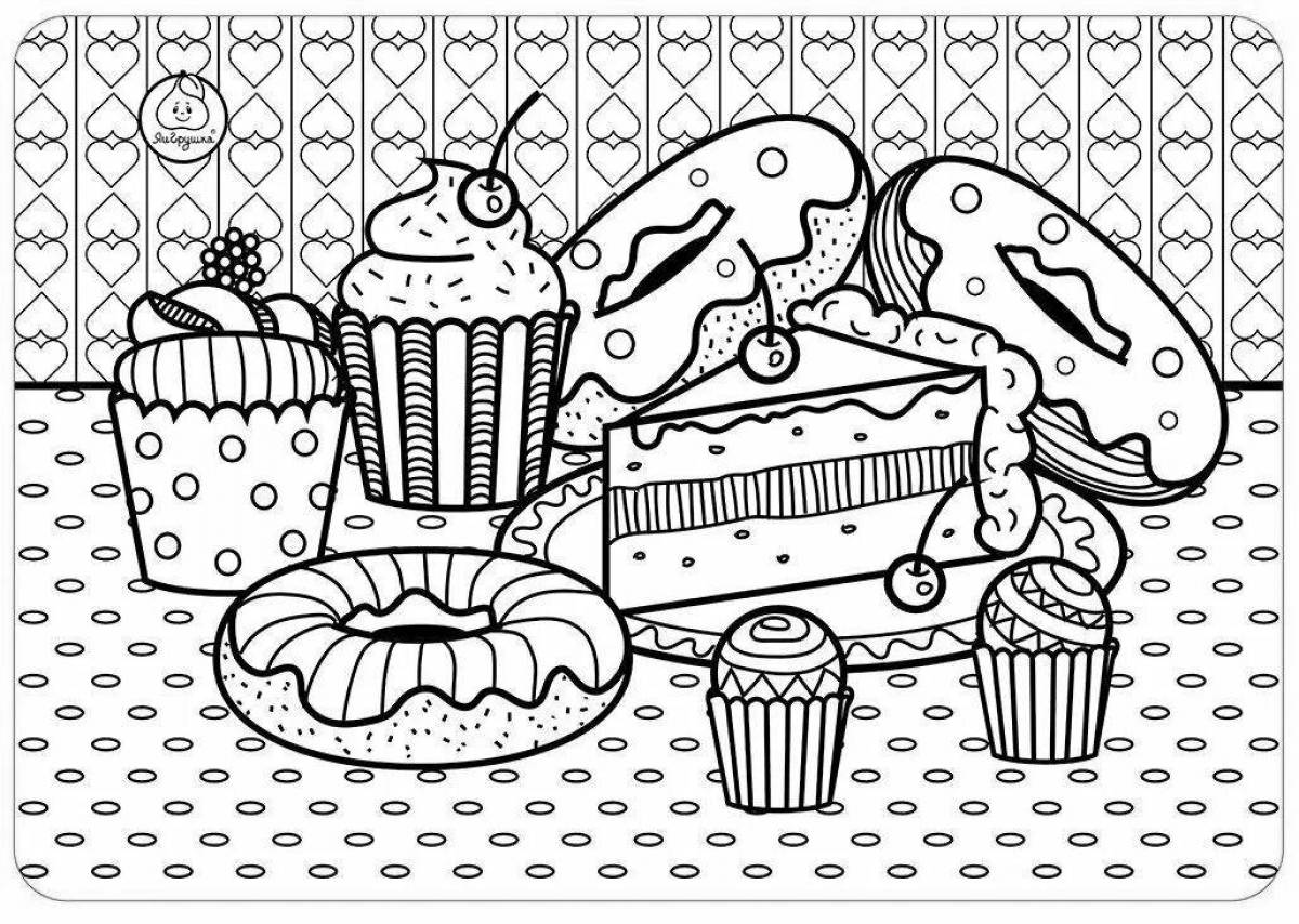 Sweet-smelling pie coloring page