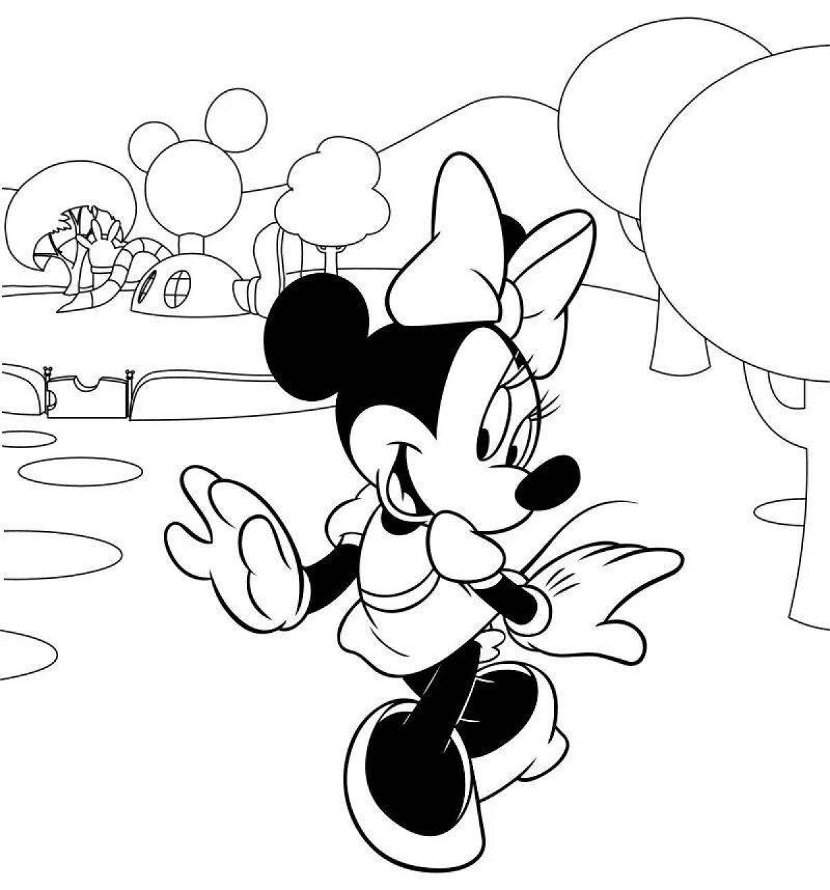 Adorable mouse coloring book