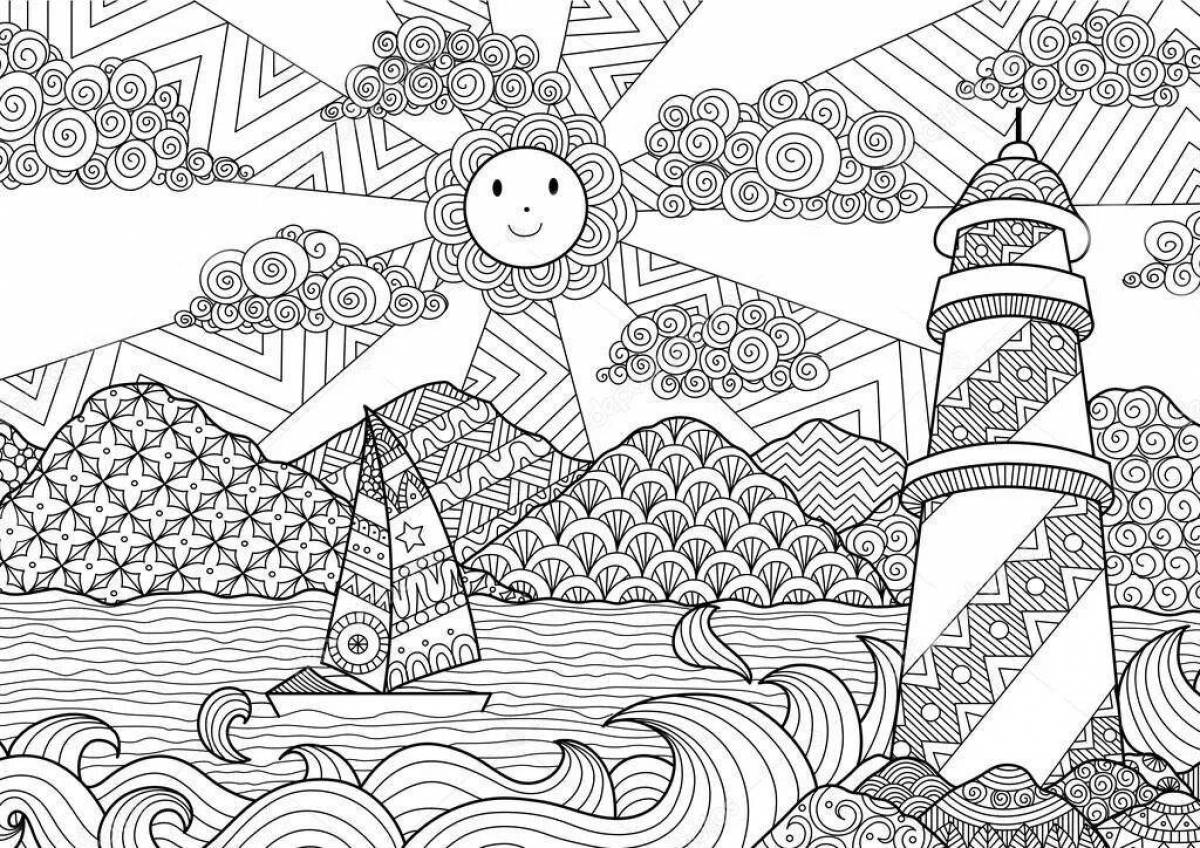 Inviting coloring game