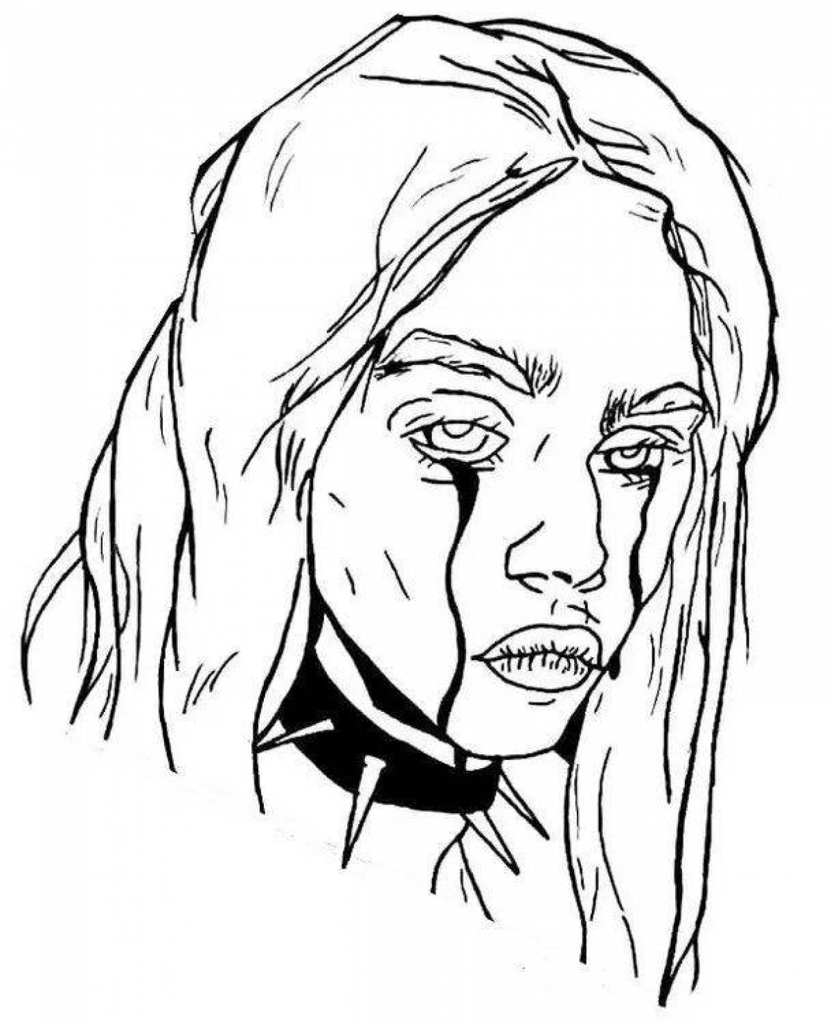 Billie Eilish's fun coloring book