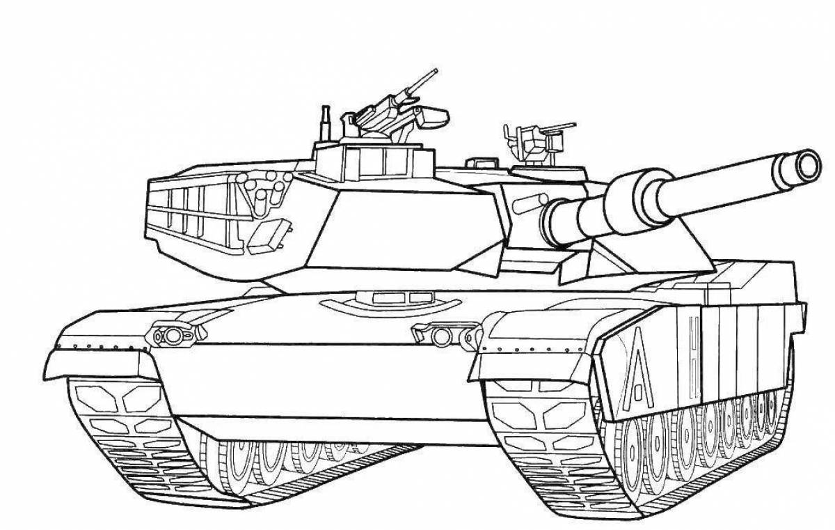 Как нарисовать танк и раскрасить