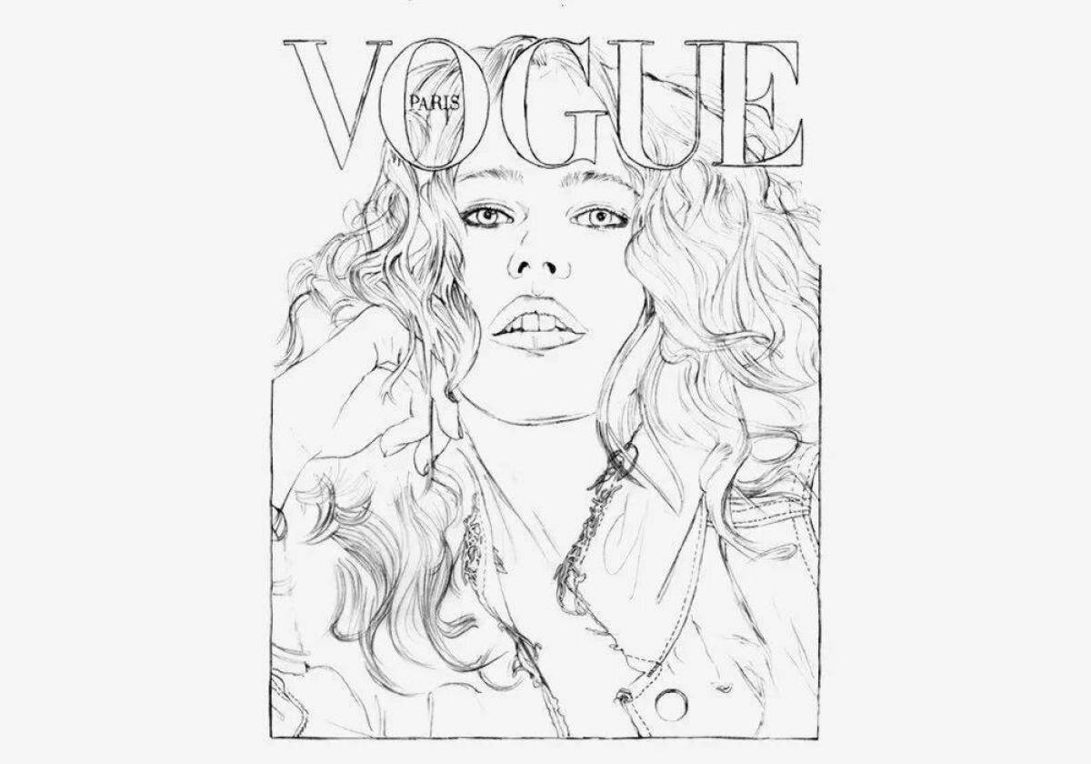 Эскиз обложки. Раскраска Vogue. Эскиз обложки журнала. Обложка журнала рисунок. Раскраска журнал.