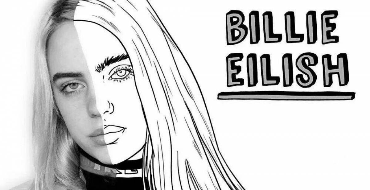 Billie eilish's amazing coloring page