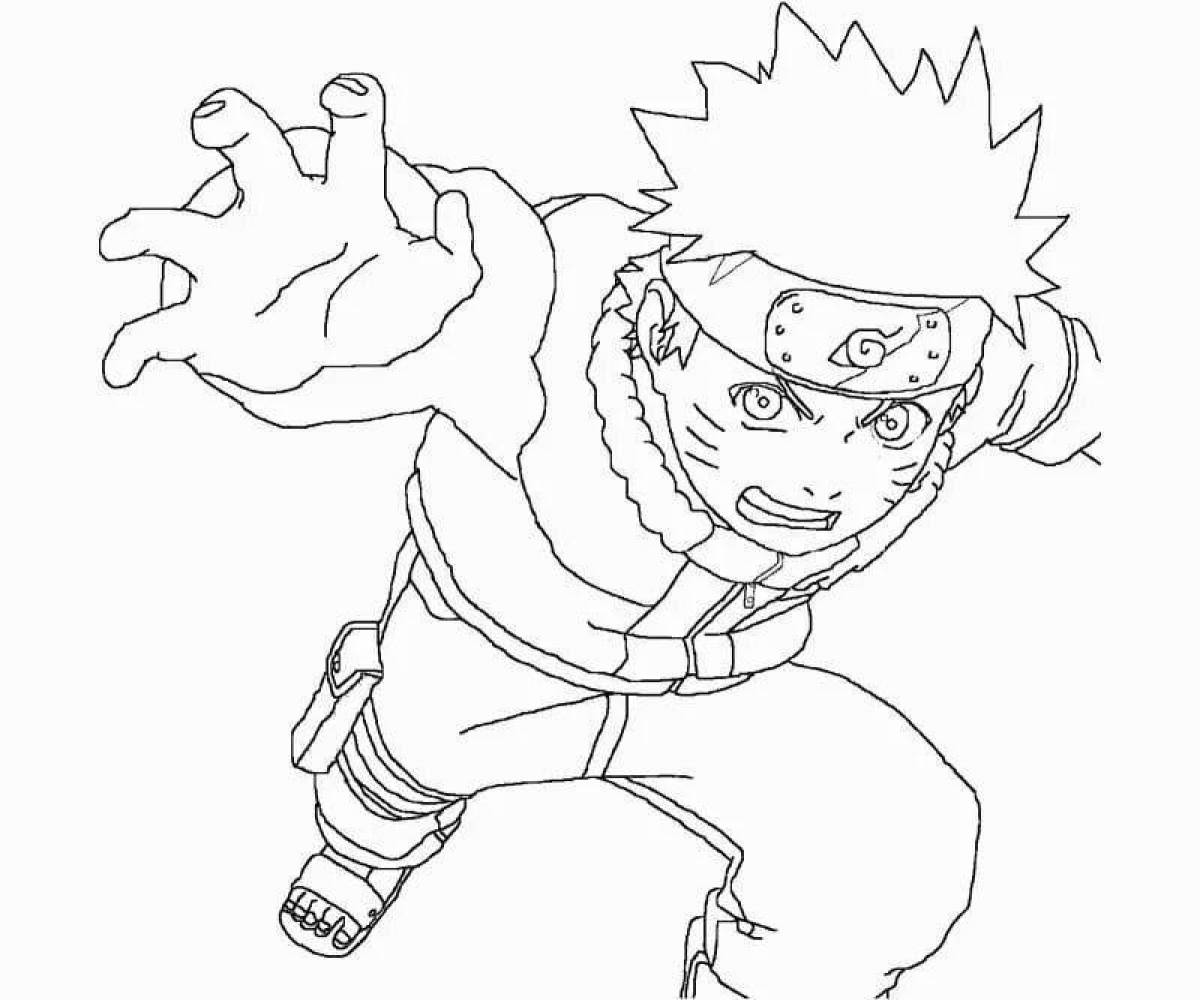 Fun coloring naruto pictures