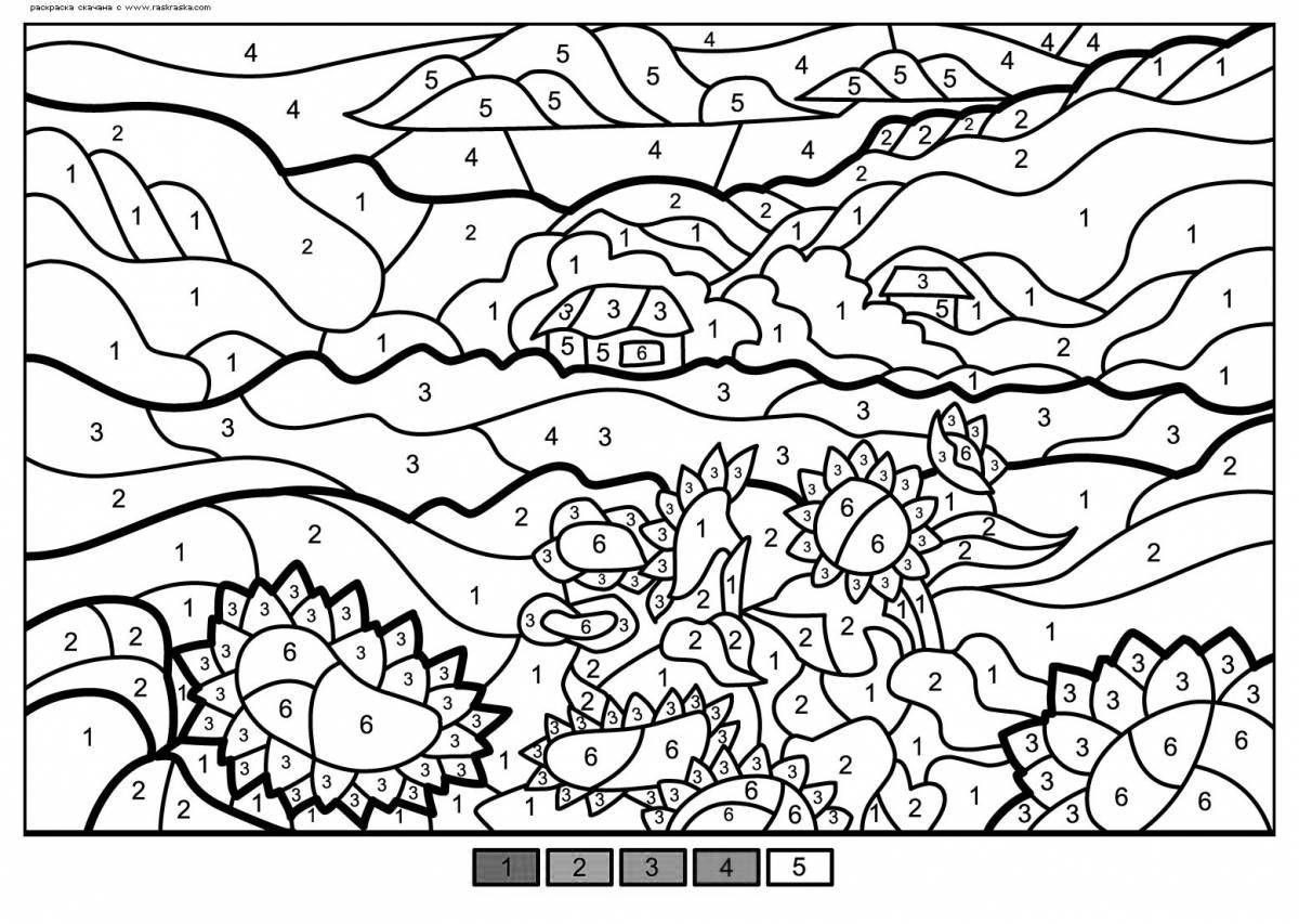 Fun coloring by numbers offline