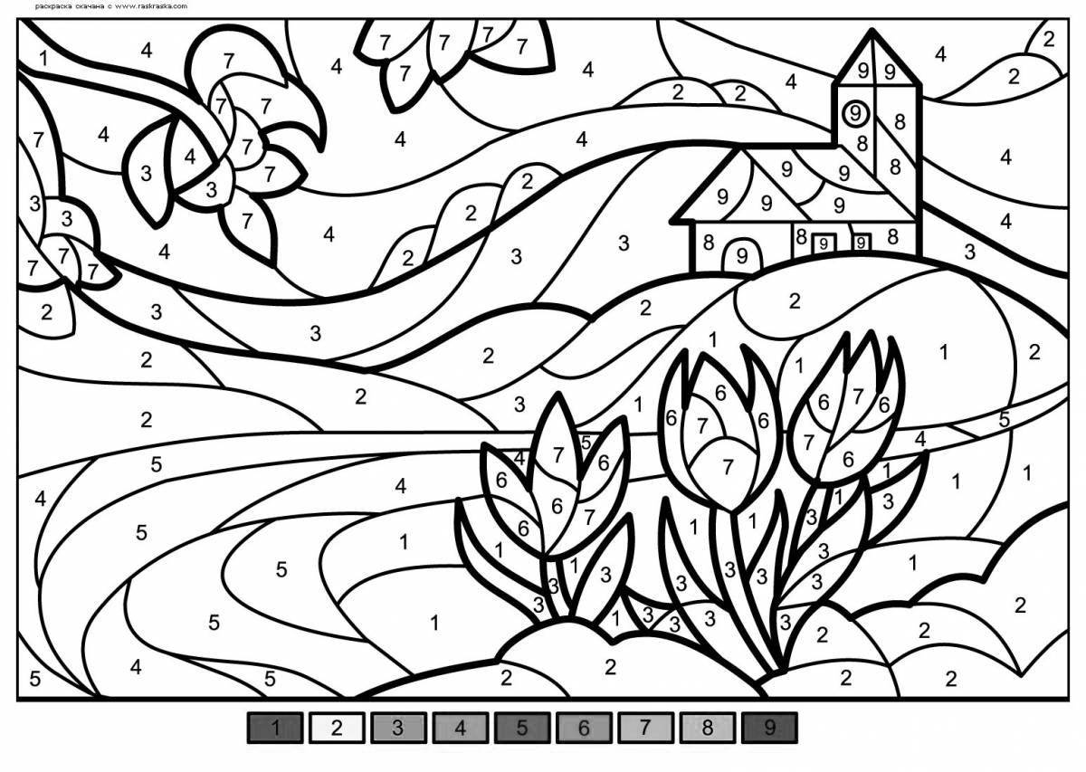 Fun coloring by numbers offline