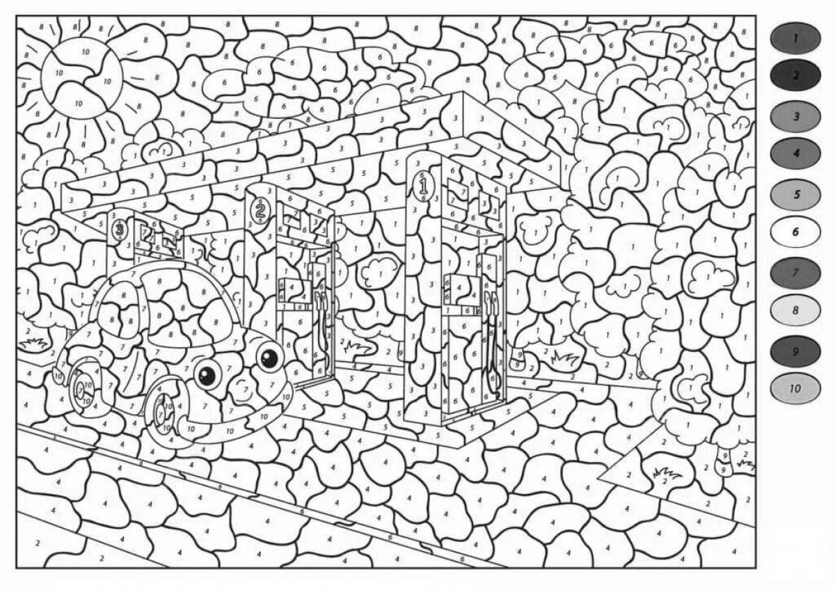 Креативная раскраска по номерам без интернета