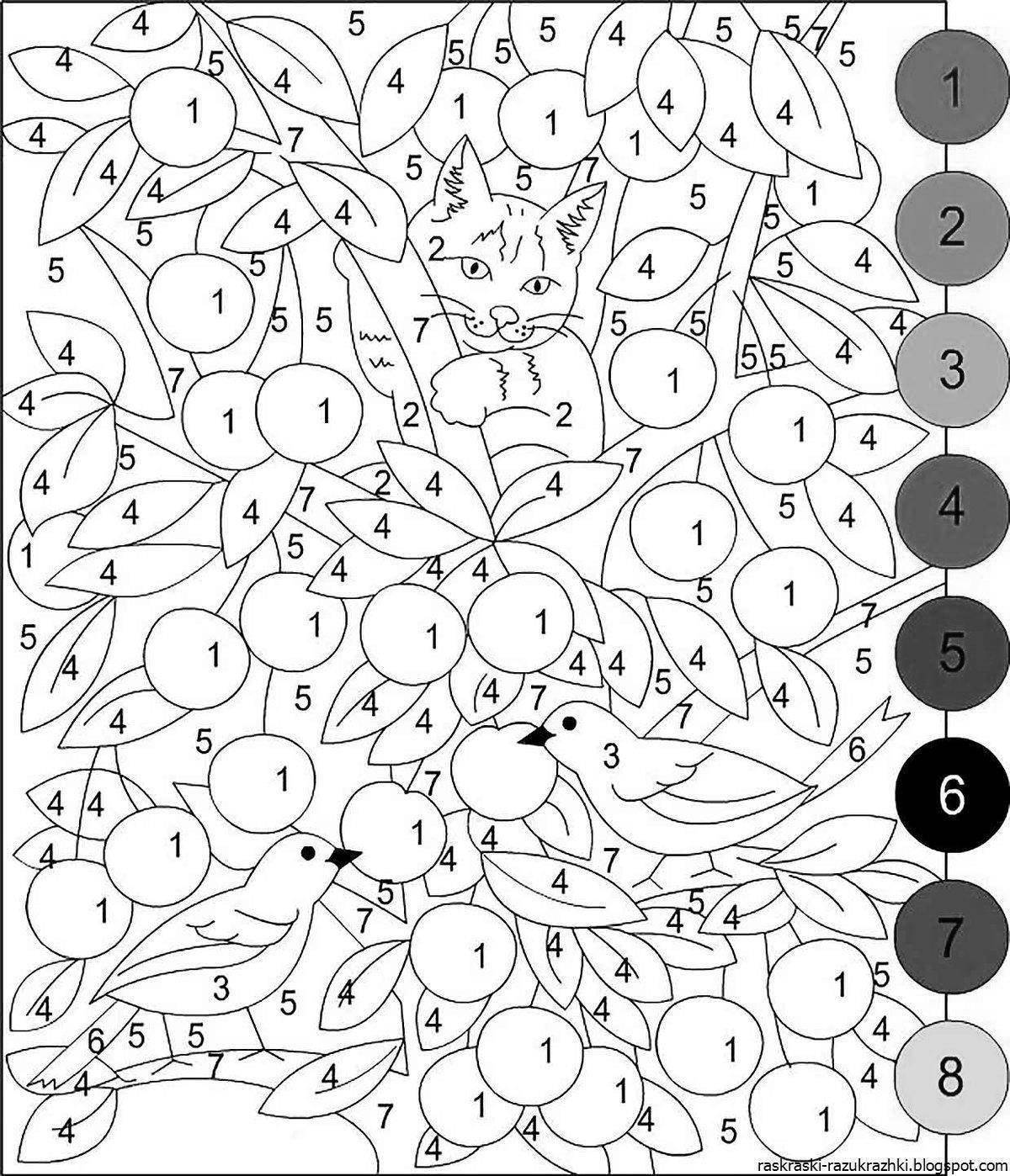 Стимулирующие раскраски по номерам без интернета
