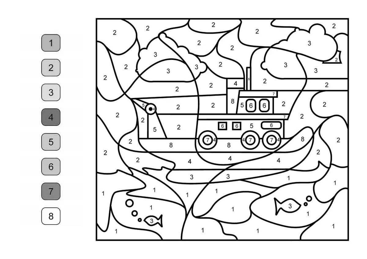 Безумная раскраска по номерам без интернета