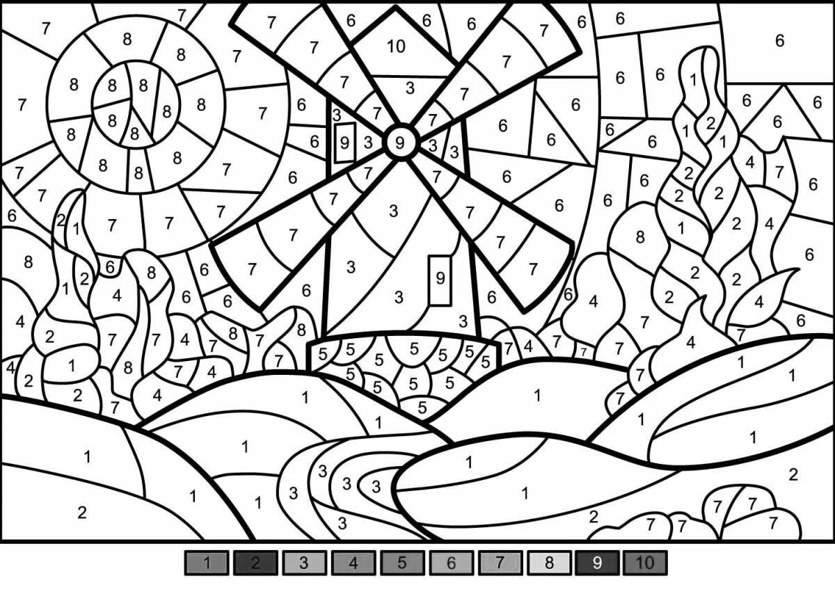 Популярные раскраски по номерам без интернета