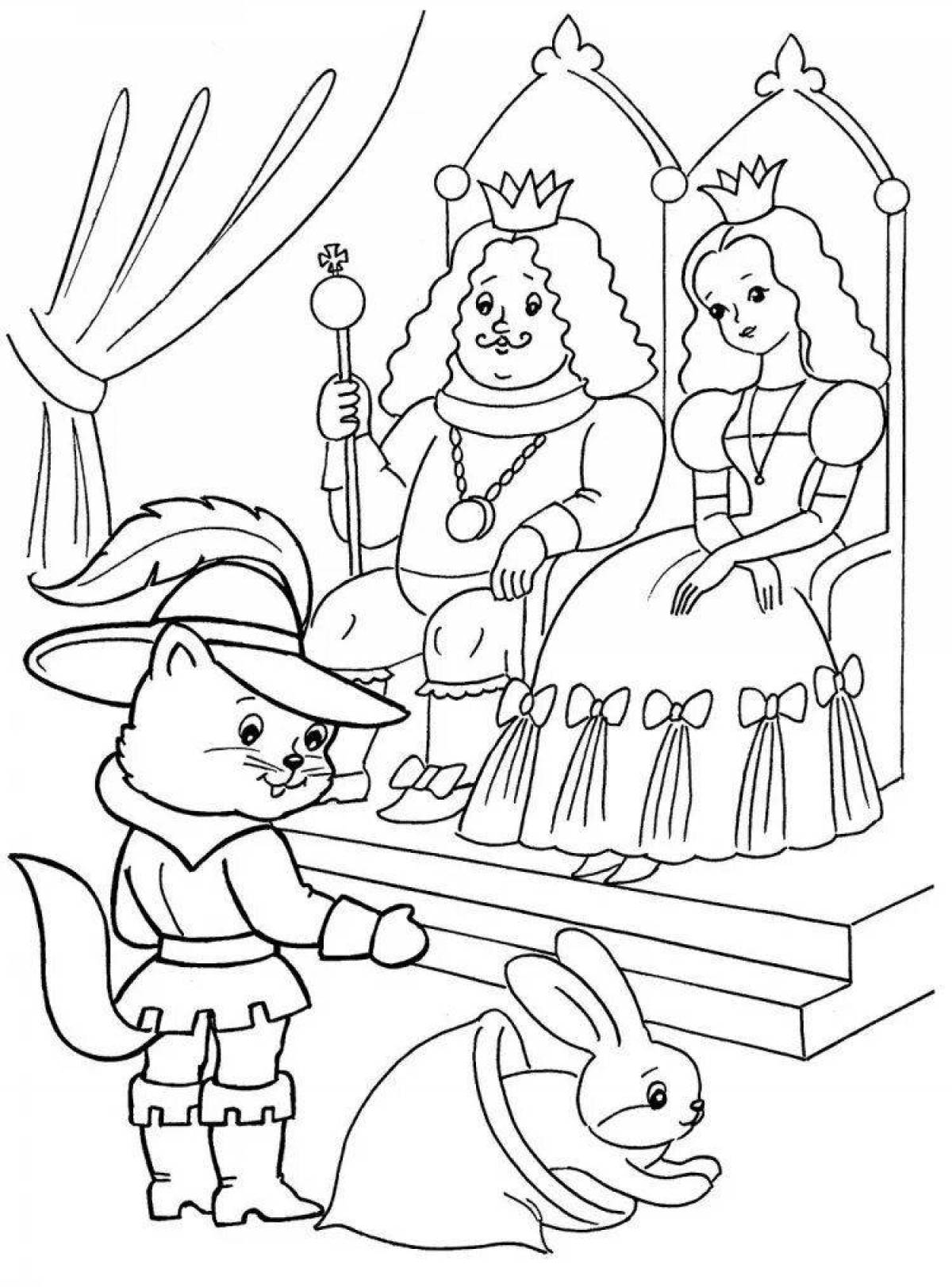 Charles Perrault's spicy Puss in Boots coloring book