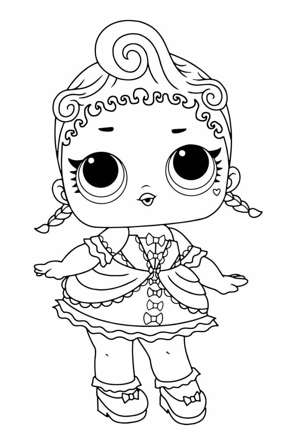 Coloring book for girls doll lol #3