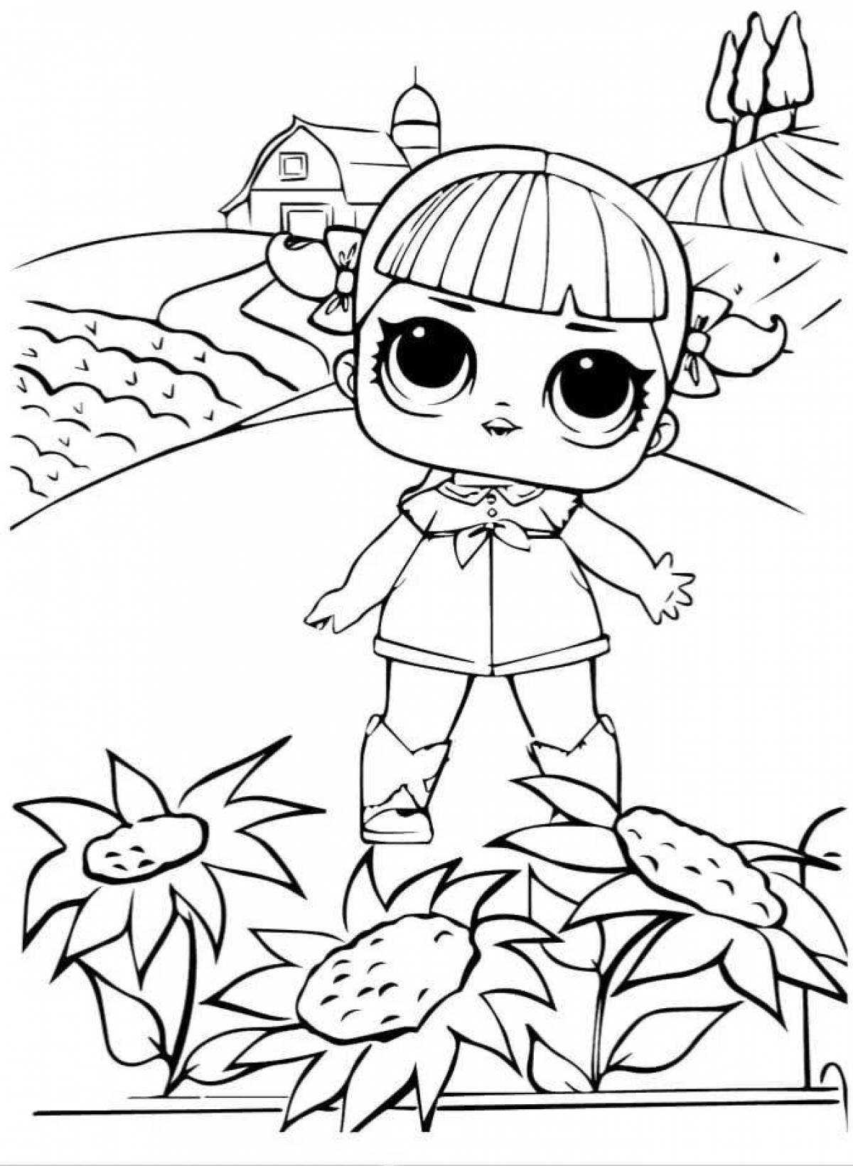 Coloring book for girls doll lol #5