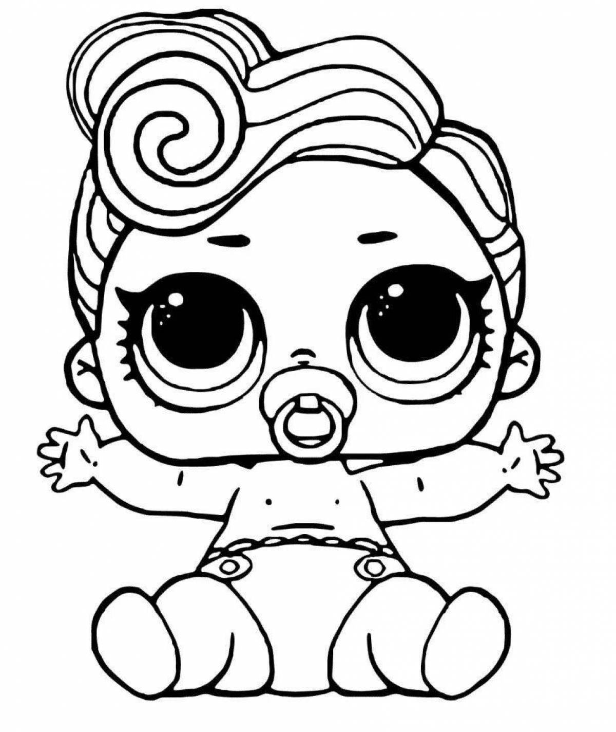 Coloring book for girls doll lol #6
