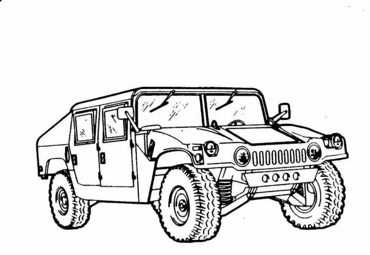 Машина военная для детей #12