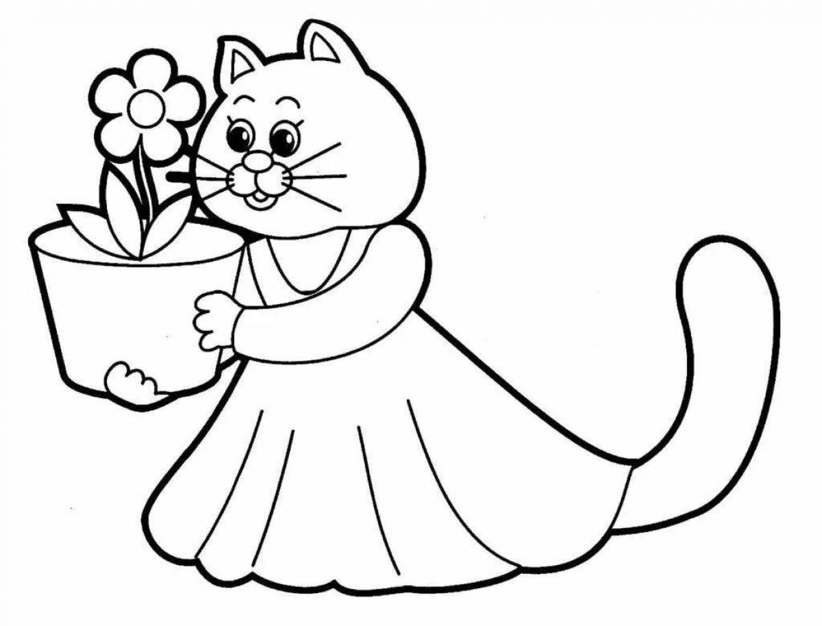 Color-fiesta coloring page for kids 3 4