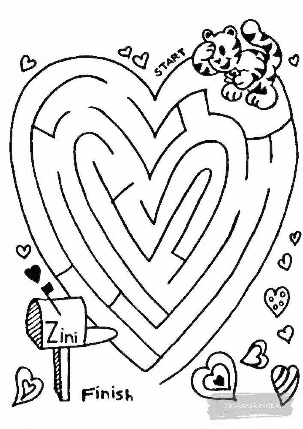 Witty maze coloring book for kids 7-8 years old