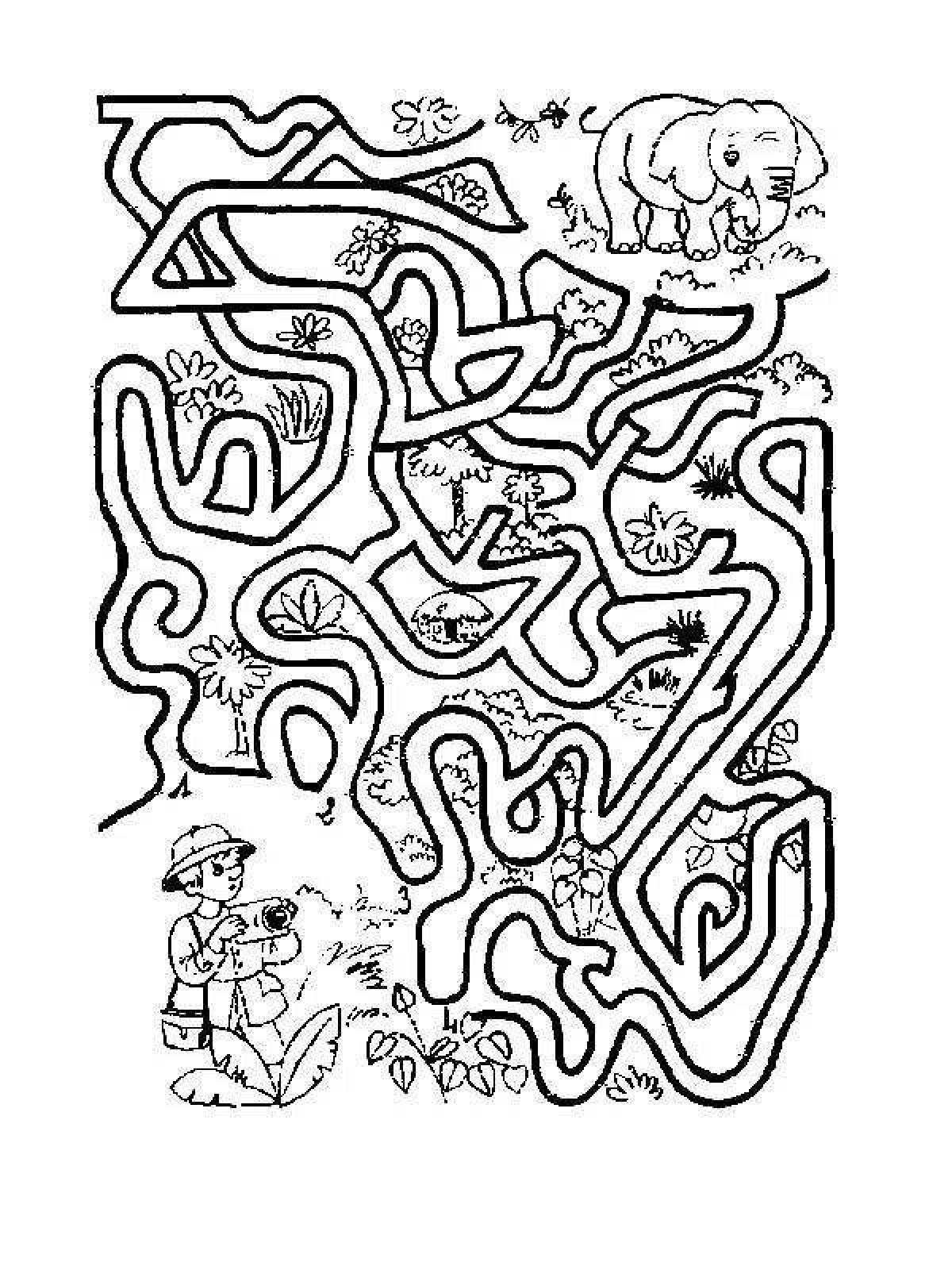 Mazes for children 7 8 years old #2