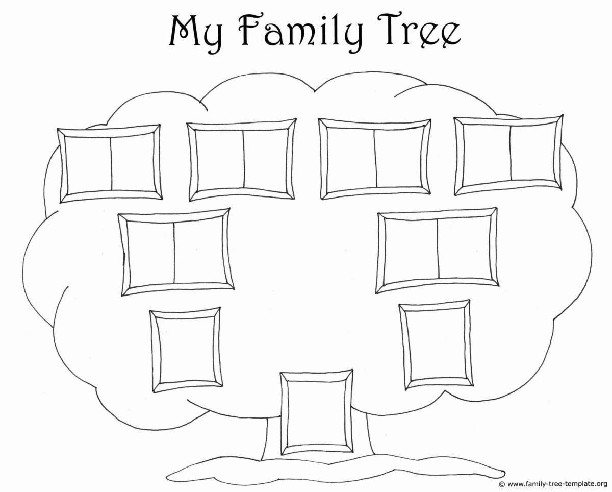 Coloring majestic family tree