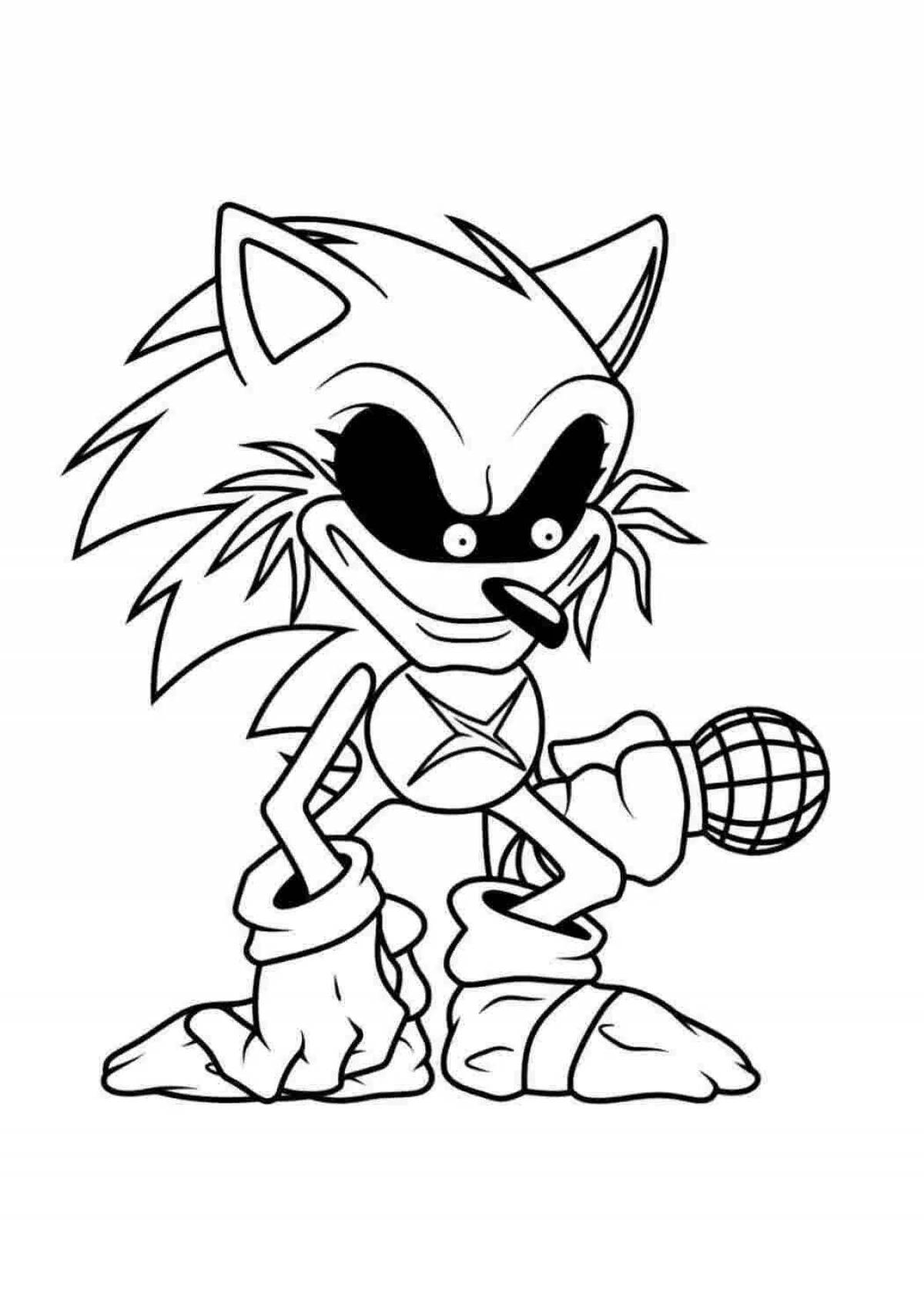 Sonicexe amazing coloring page
