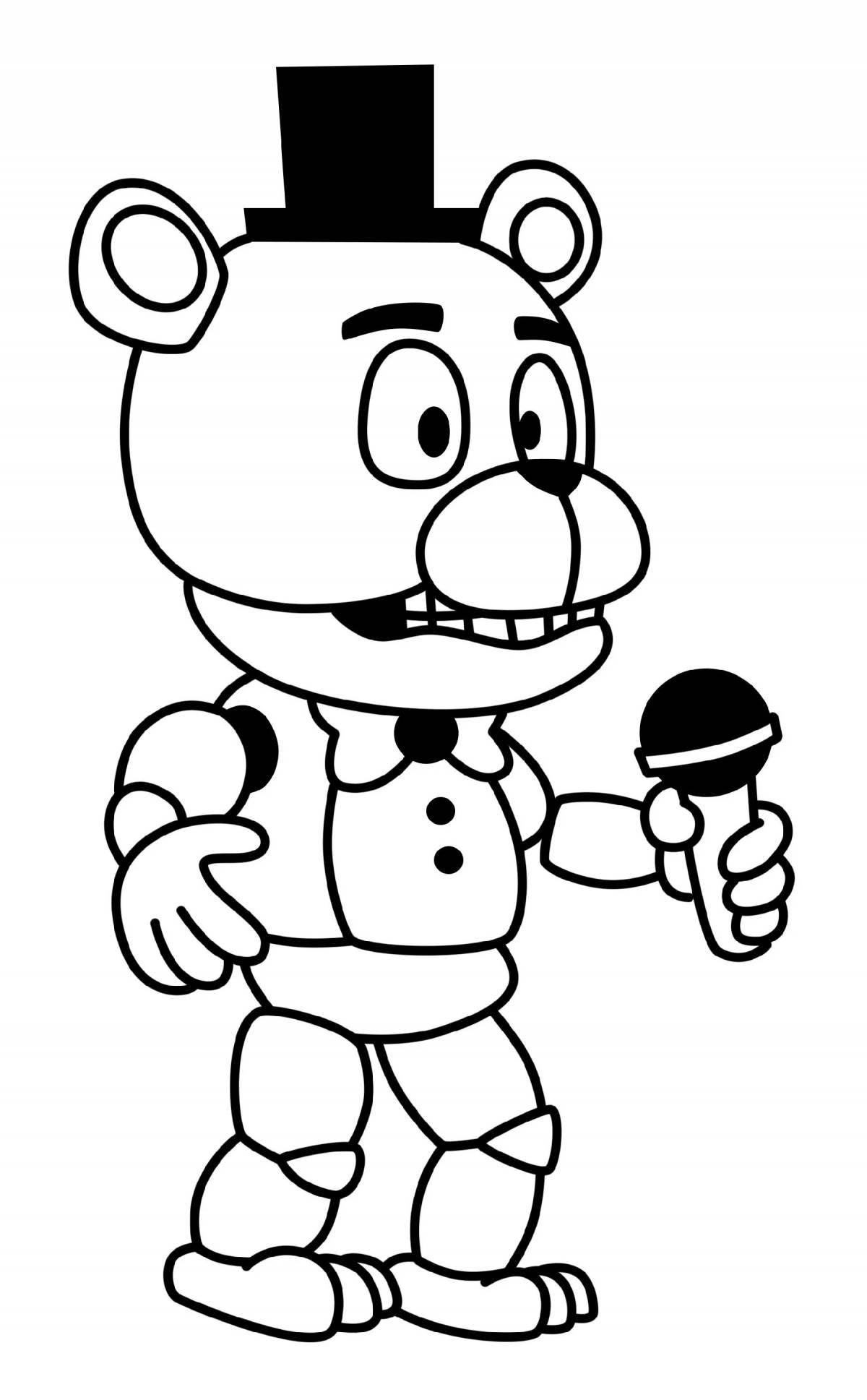 Freddy fnaf fun coloring