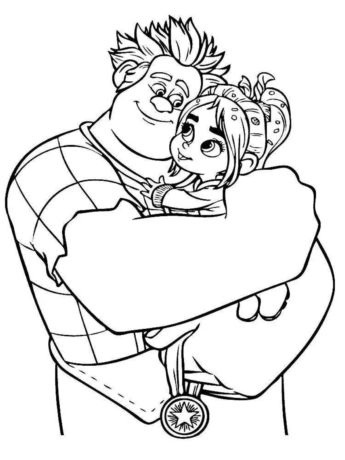 Креативная раскраска из современных мультфильмов