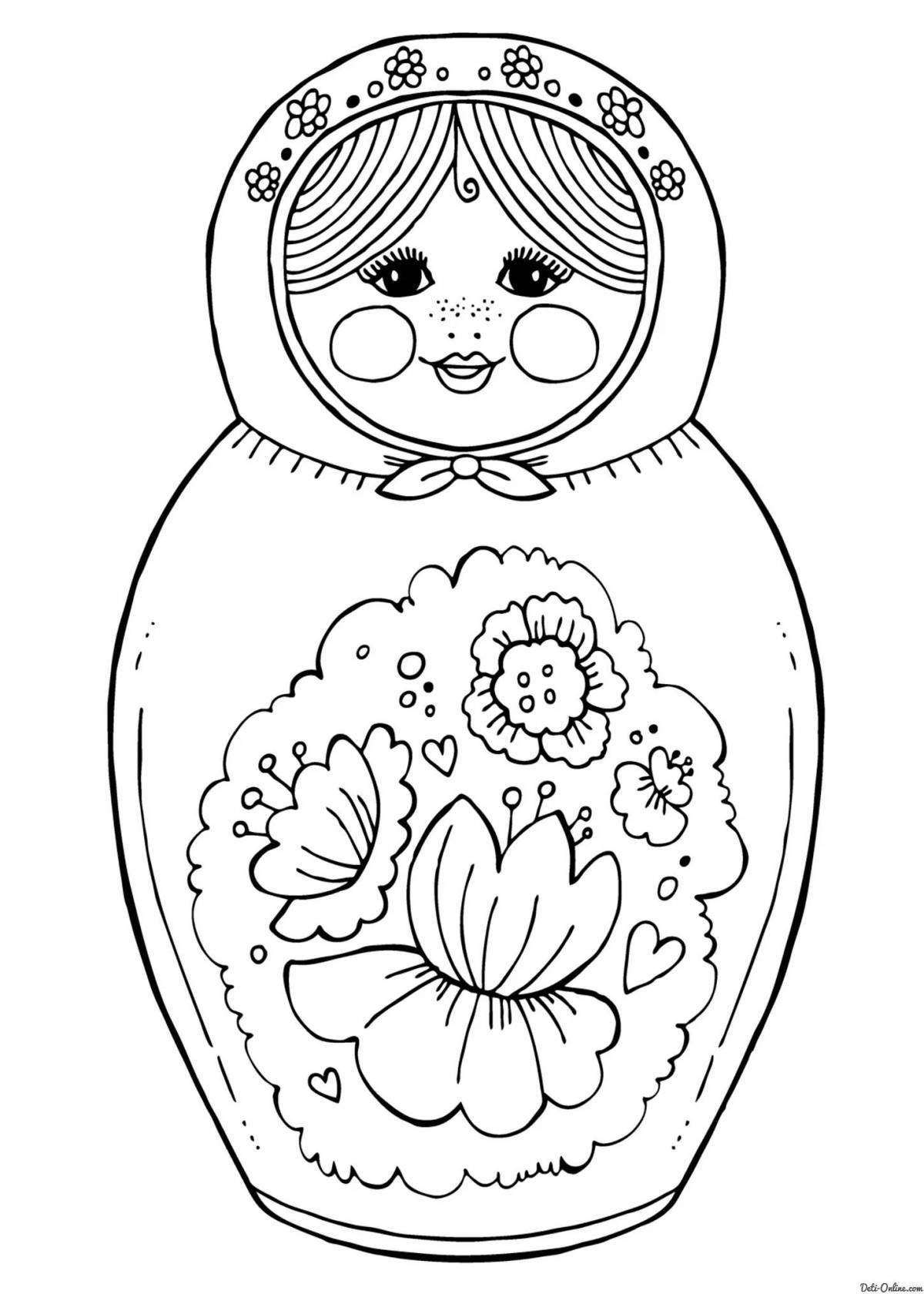 Bright russia coloring book for kids