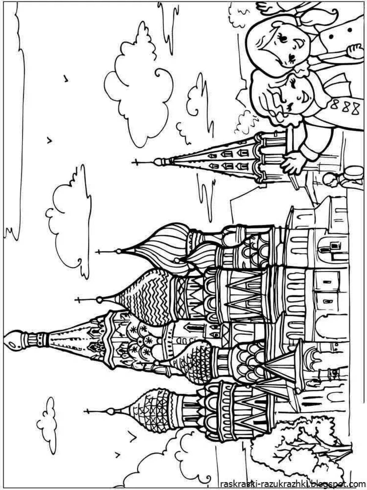 Amazing russia coloring book for kids