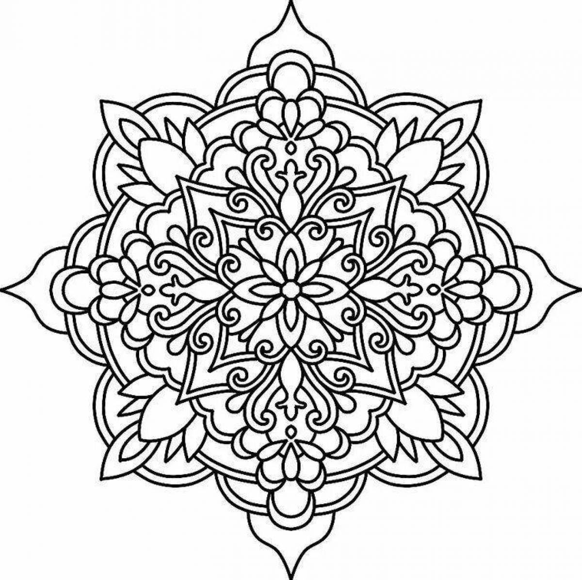 Intricate patterns and ornaments for coloring