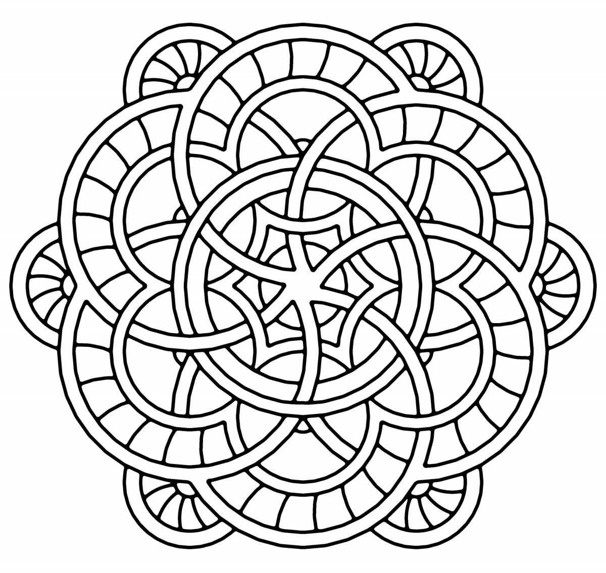 Abstract patterns and ornaments for coloring pages