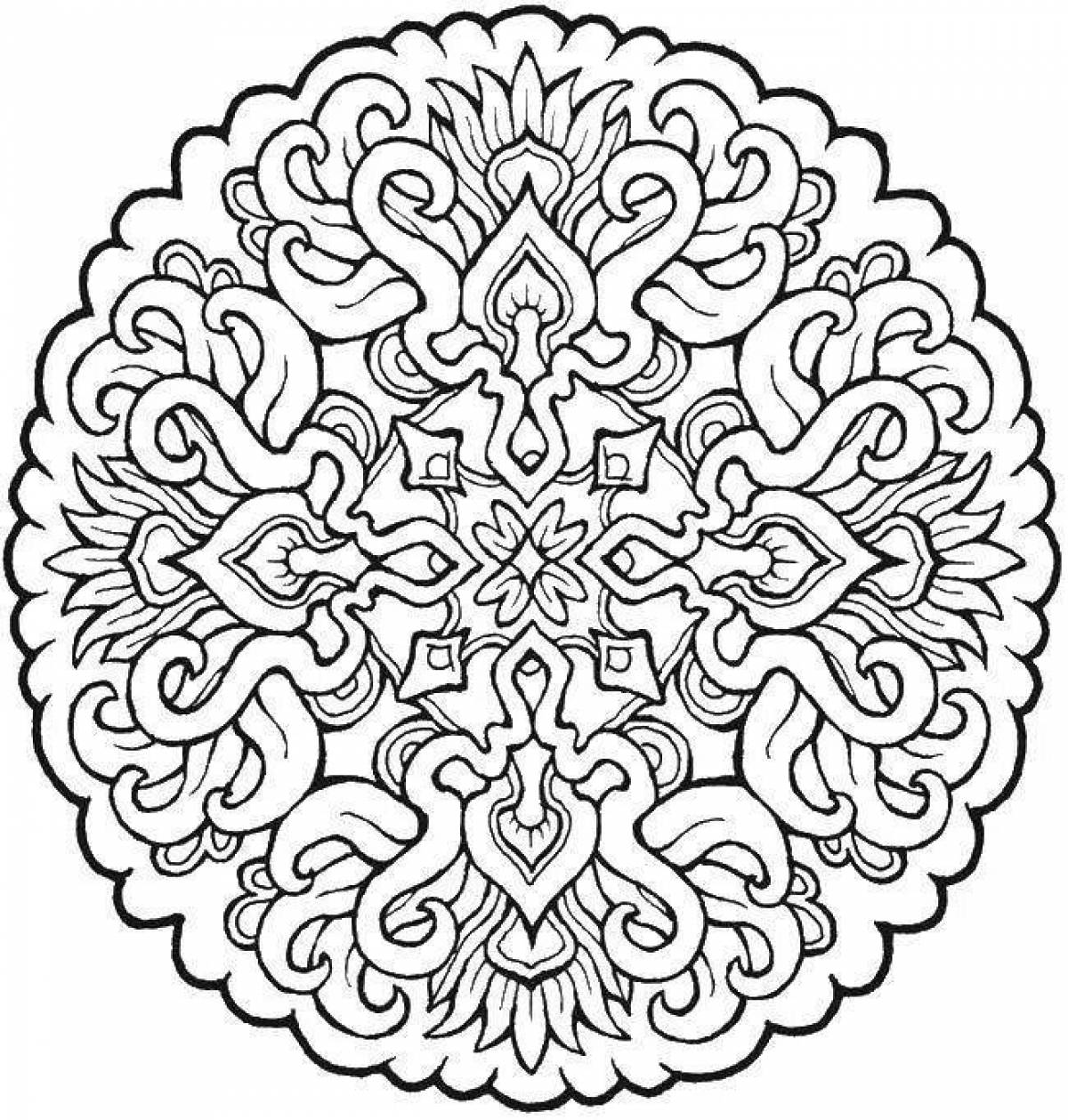 Exquisite patterns and ornaments for coloring pages