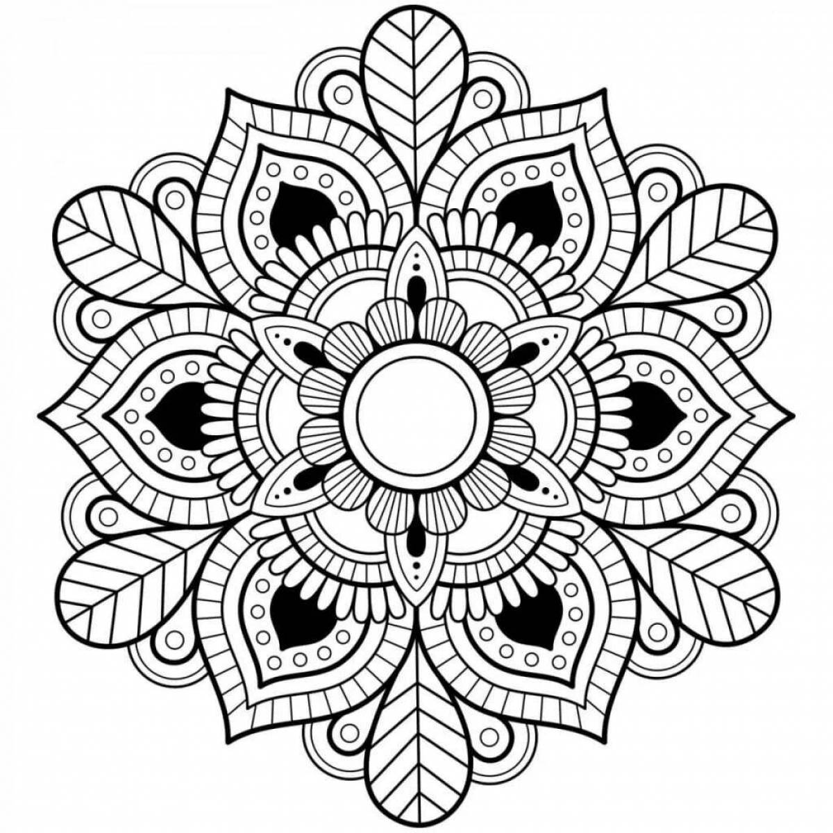 Intriguing patterns and ornaments for coloring