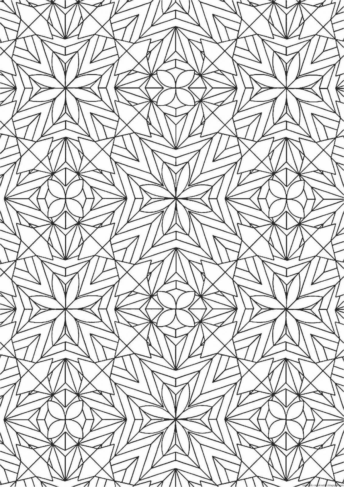 Attractive patterns and ornaments for coloring
