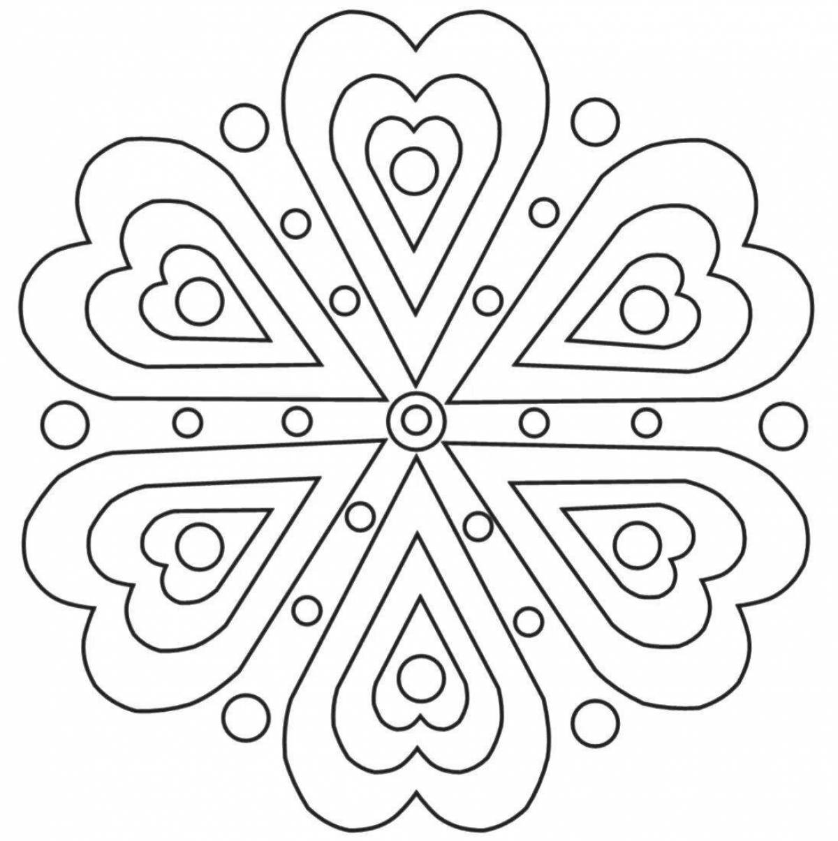 Intimate coloring pages and ornaments