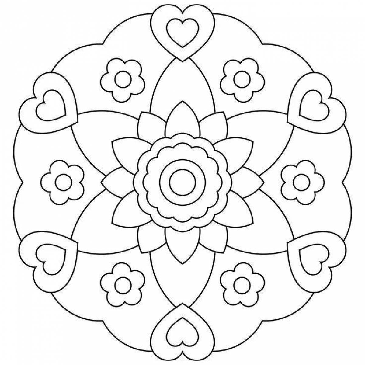 Fun patterns and ornaments for coloring