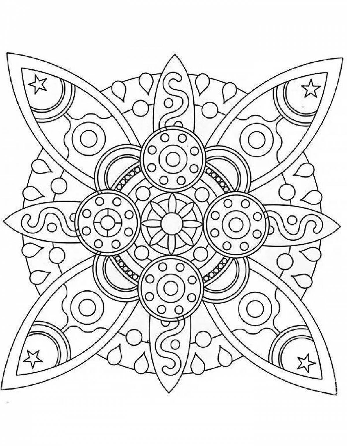 Inspirational patterns and ornaments for coloring