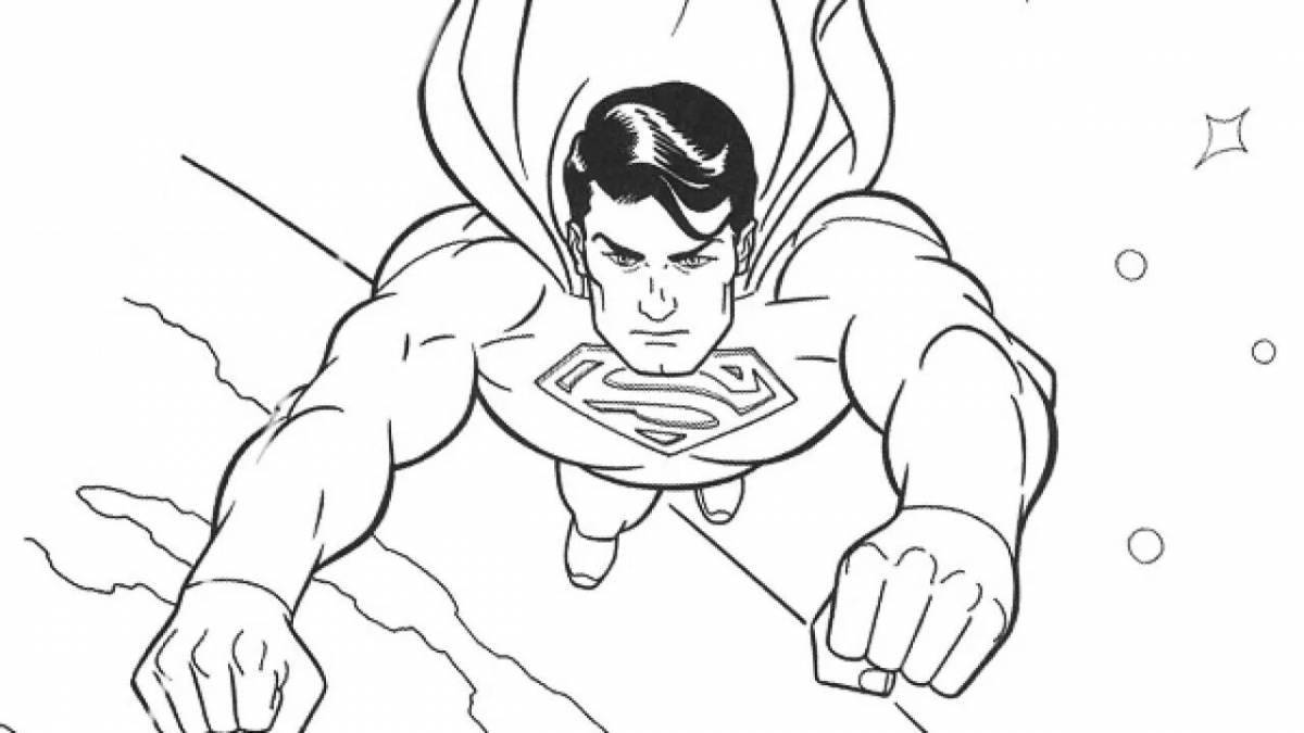 Superman coloring book for kids