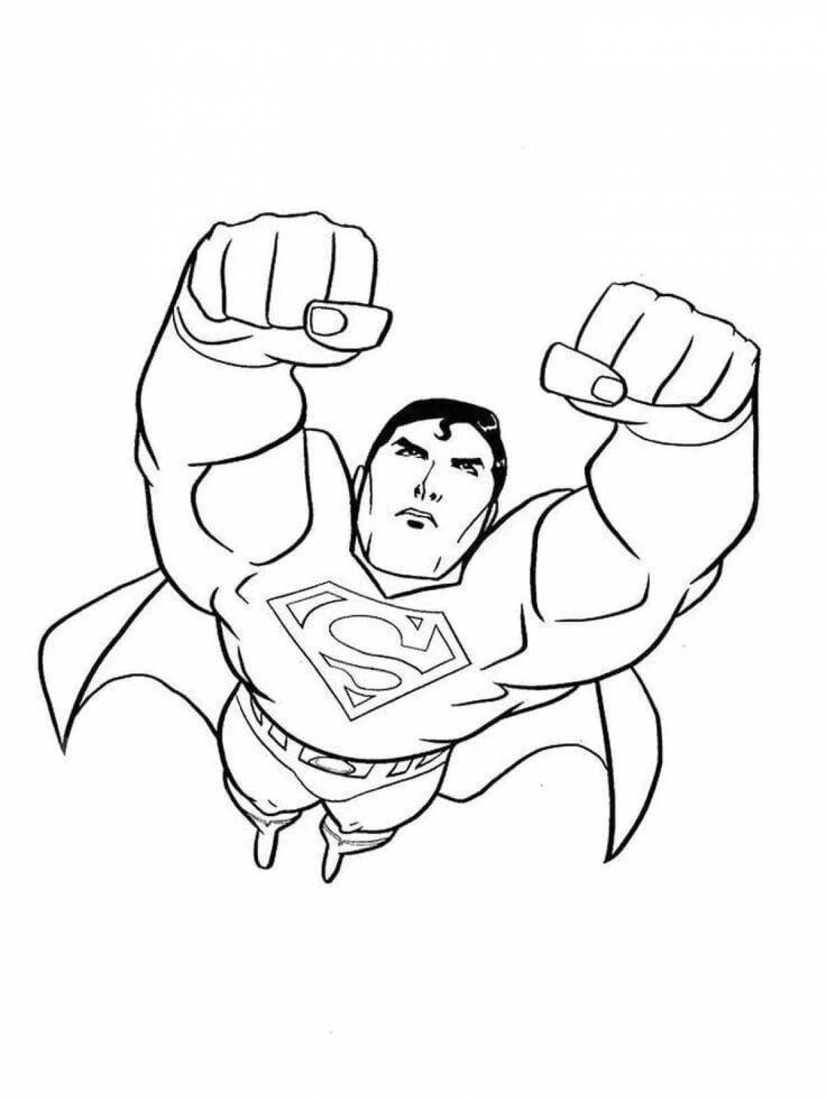 Creative superman coloring book for kids