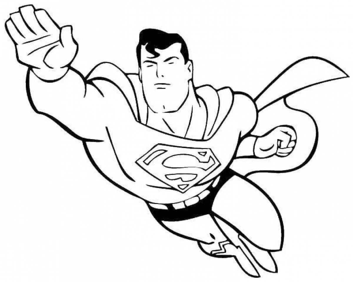 Great superman coloring book for kids