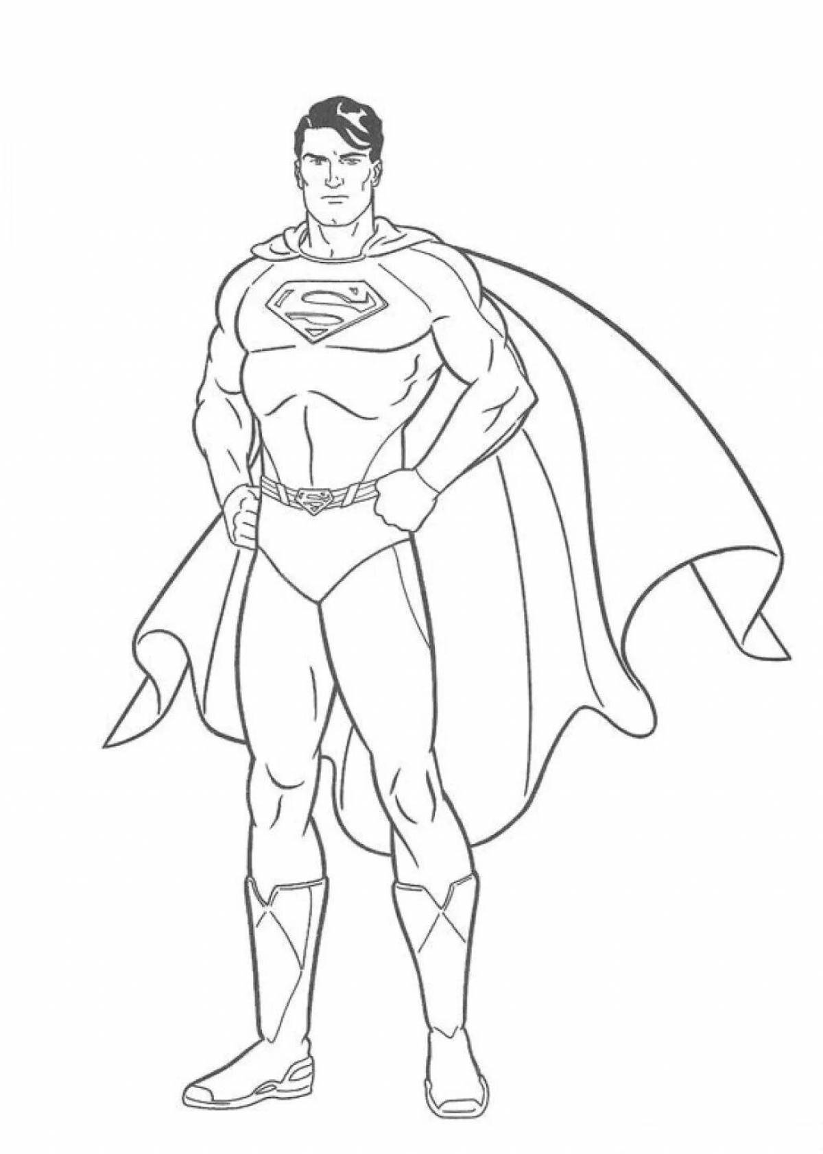 Superman coloring book for kids