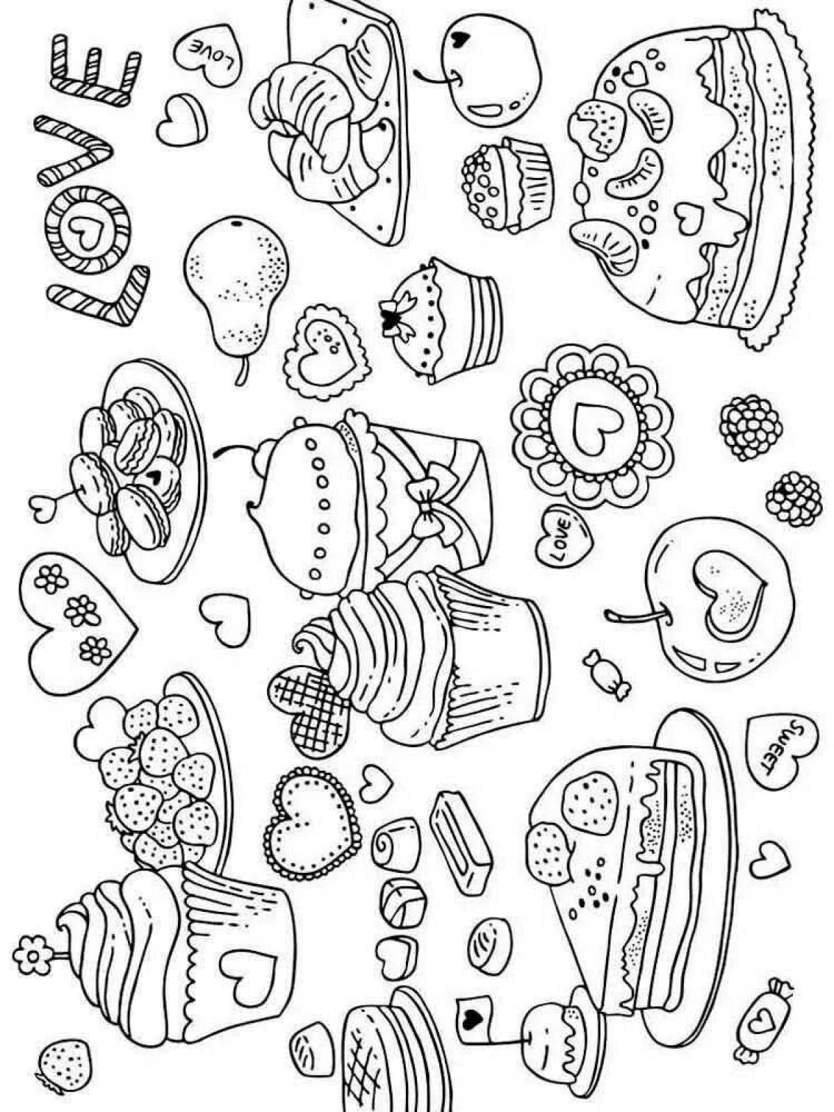 A lot of playful little coloring pages
