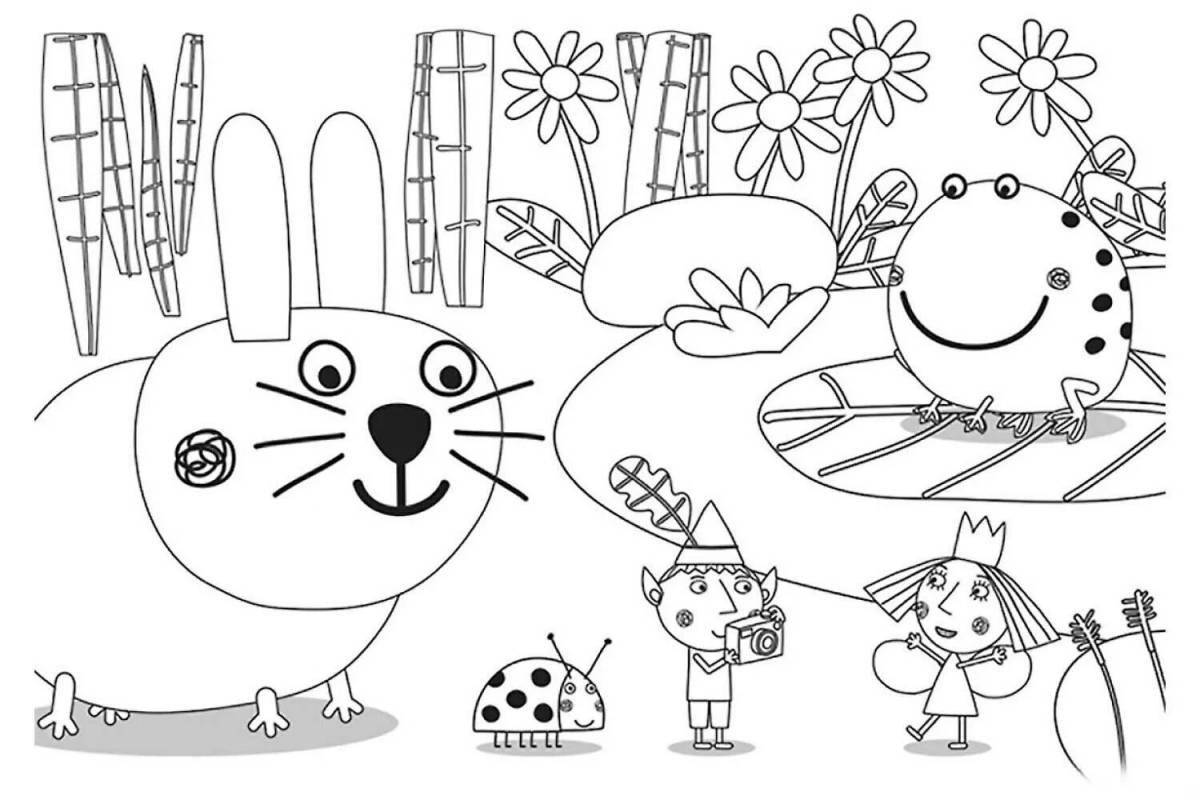 Joyful coloring ben and holly's little kingdom