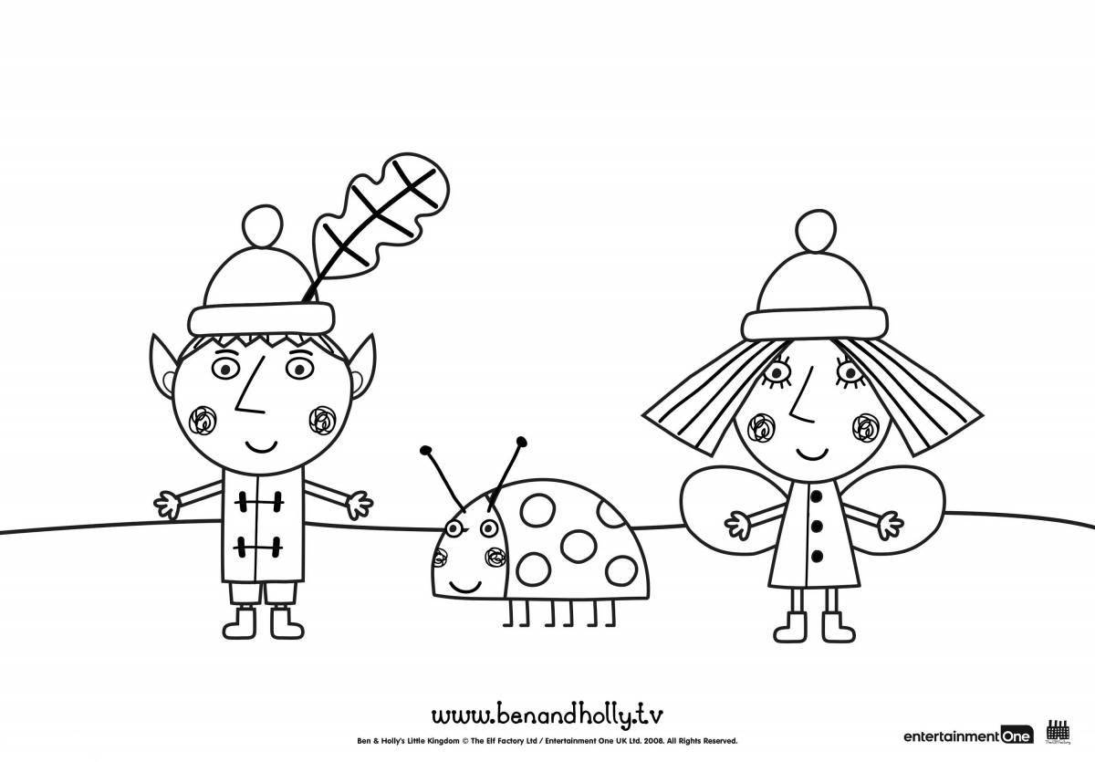 Fun coloring ben and holly's little kingdom