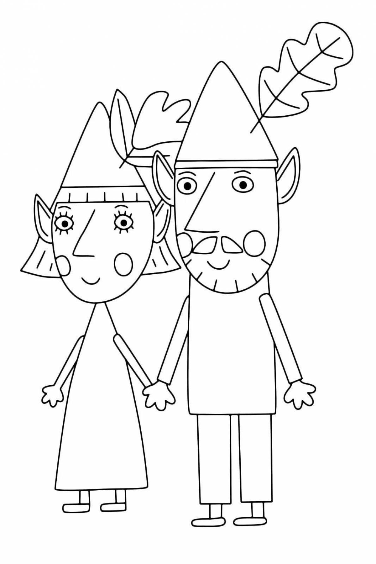 Exciting ben and holly's little kingdom coloring book