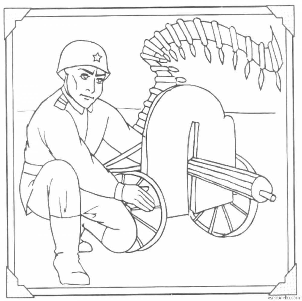 Colouring for children war 1941-1945