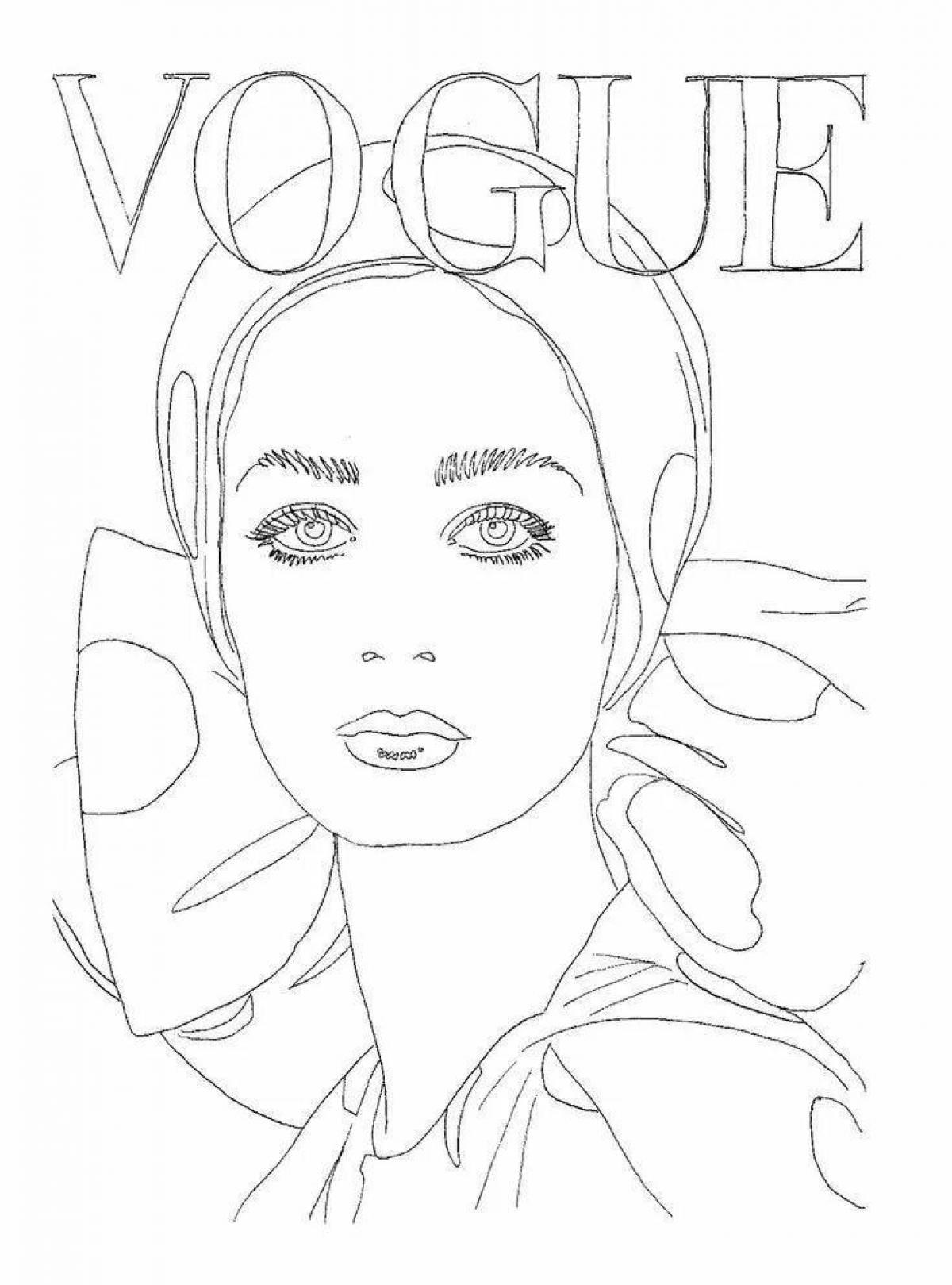 Charming vogue coloring book