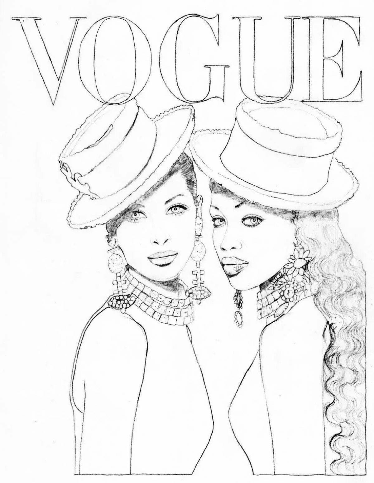 Great vogue coloring book