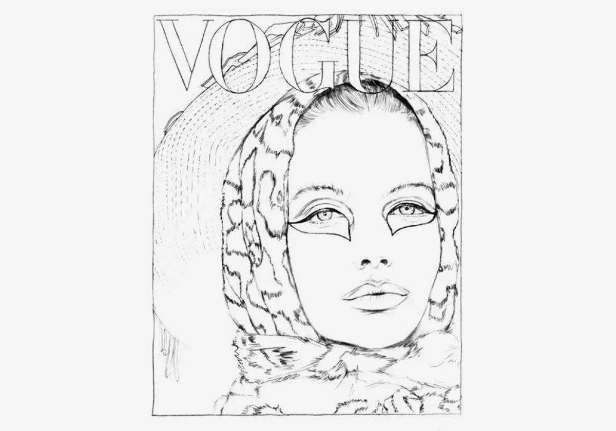 Dazzling vogue coloring book