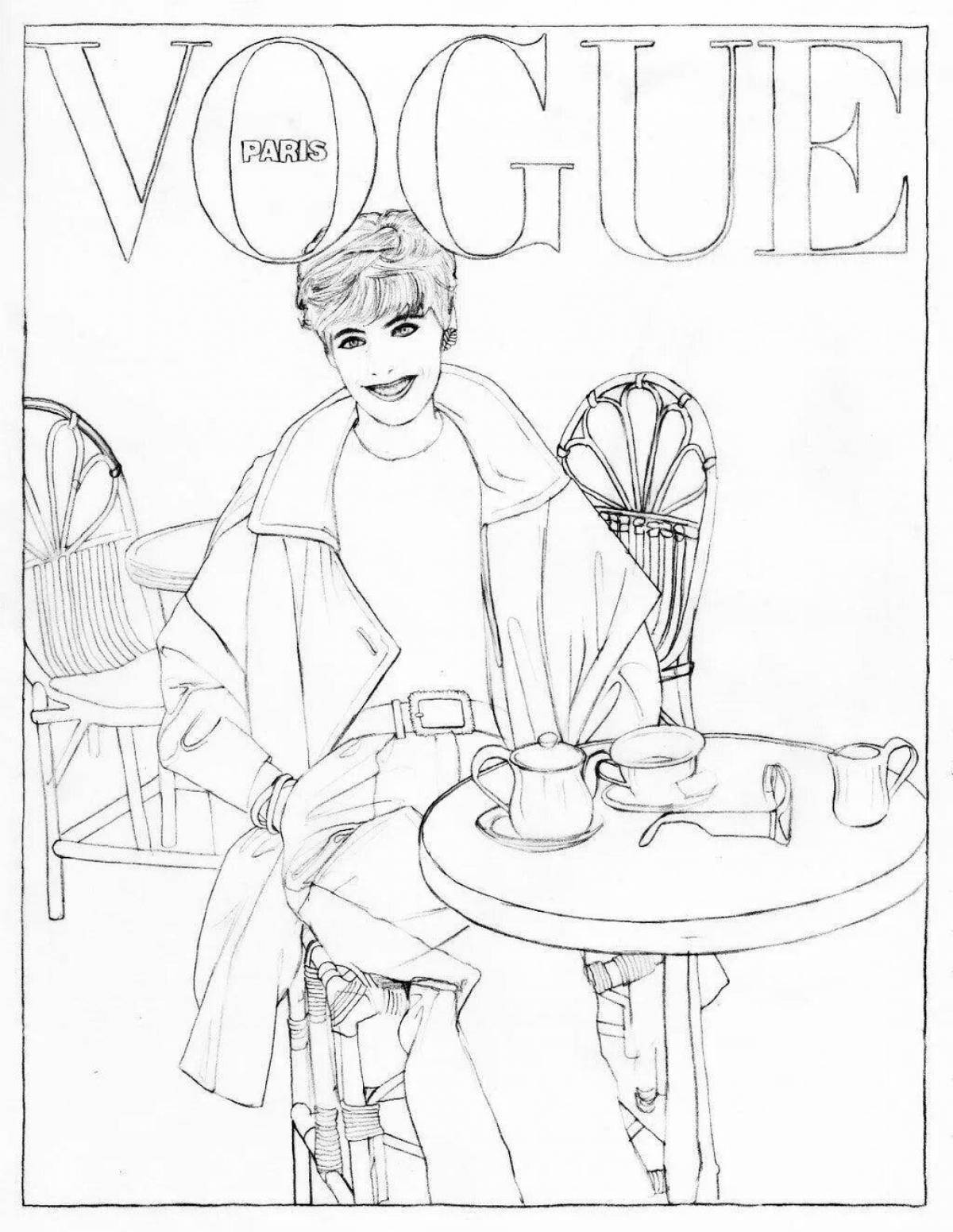 Elegant vogue coloring
