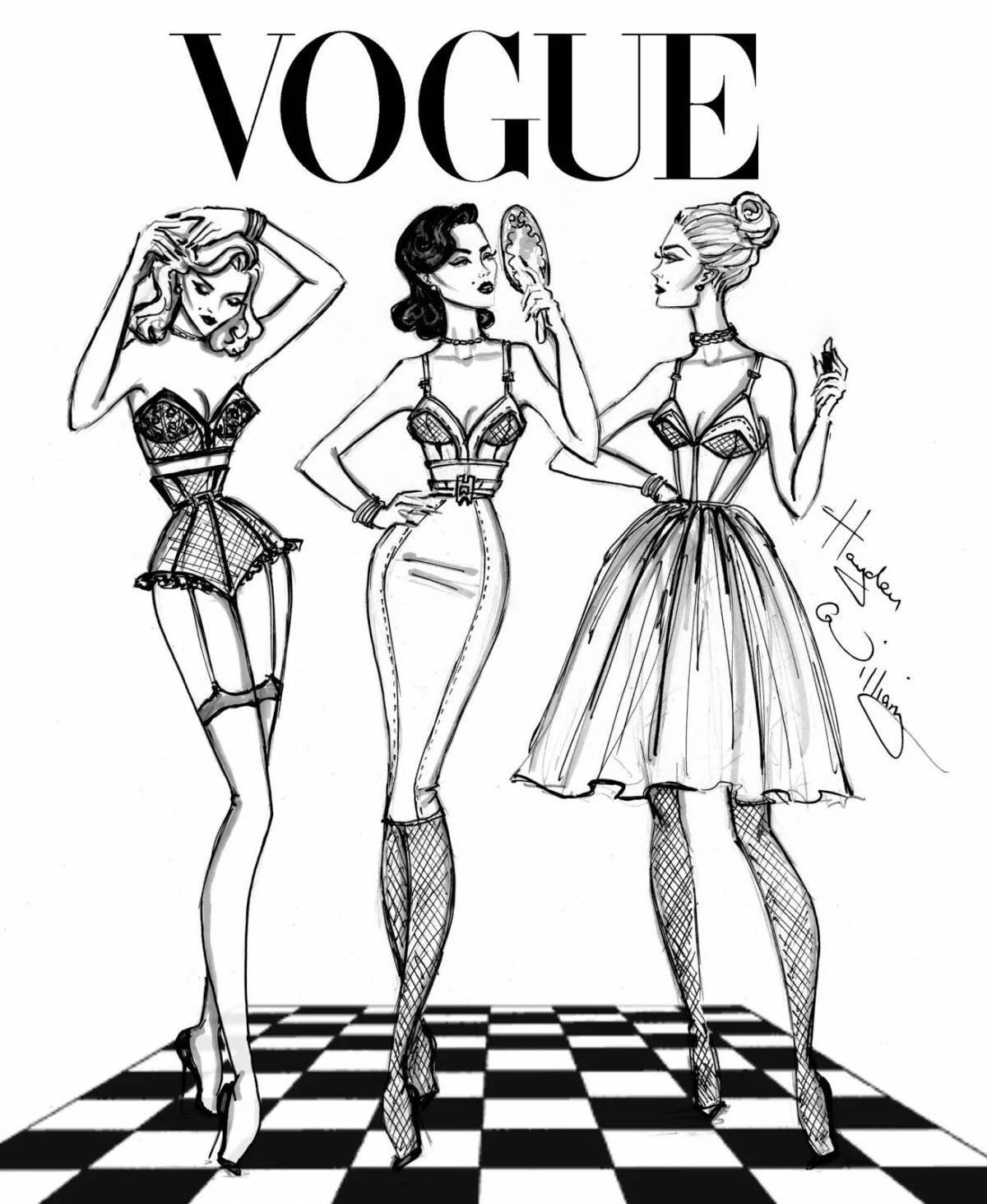 Wonderful coloring vogue